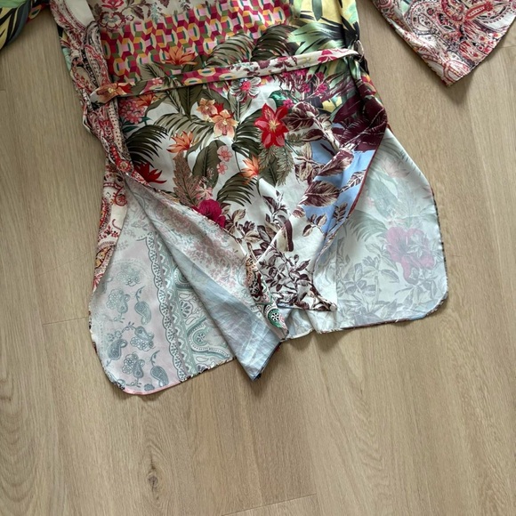 Great condition size S Zara printed caftan dress - Picture 6 of 7